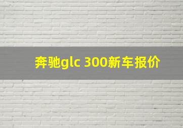 奔驰glc 300新车报价